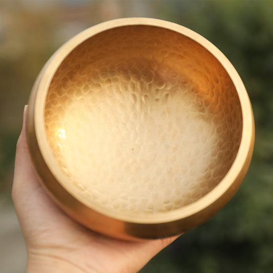 Hand Hammered Copper Singing Bowl for Meditation & Sound Healing
