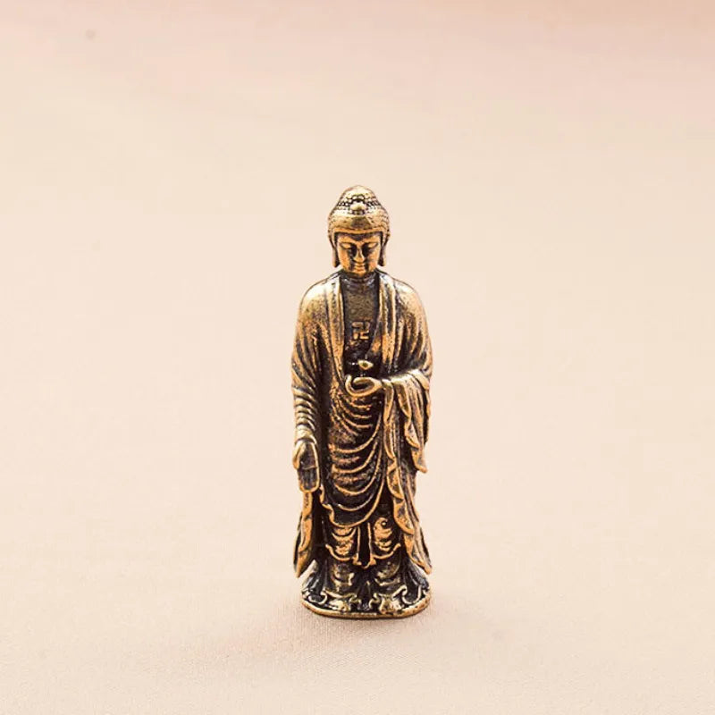 Miniature Shakyamuni Copper Figurine