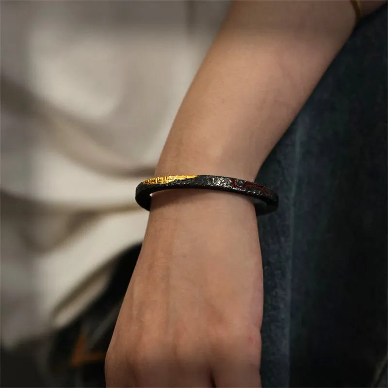 Taoist Silver Qiankun Circle & Beidou Seven Stars Bracelet