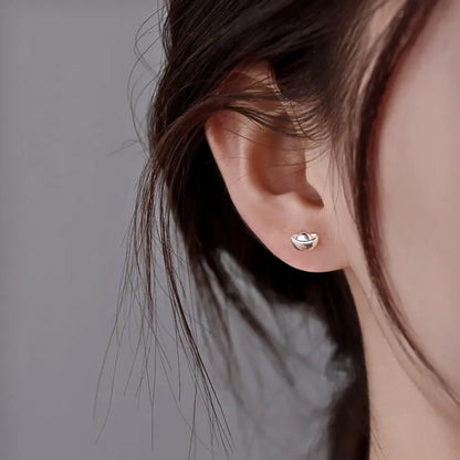 Chinese Traditional Mini Yuanbao Earrings