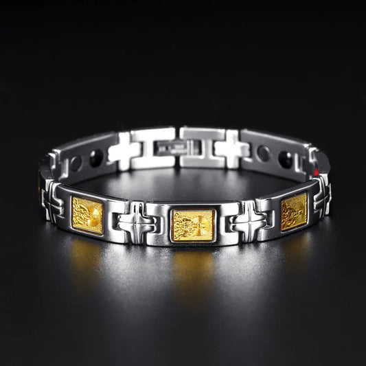 Healing Magnetic Bracelet - Buddha & Guanyin