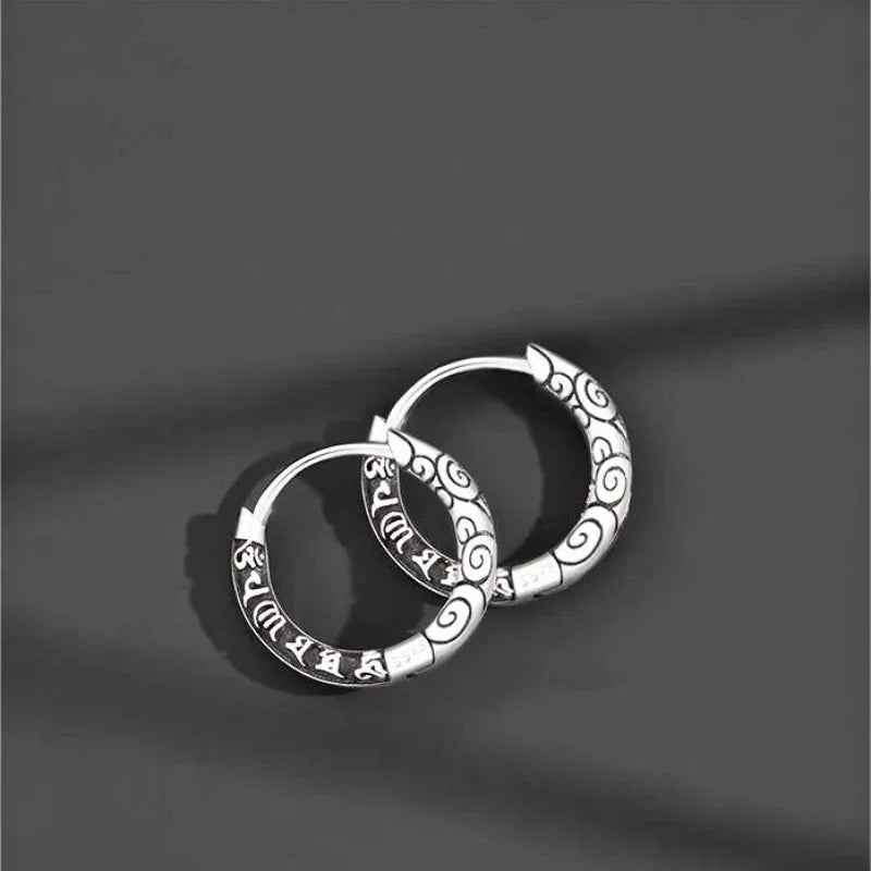 Six-Word Mantra Earrings - Protection and Blessing