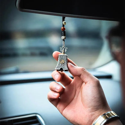 Taoist Sanqing Bell Pendant - Car Keychain & Bag Charm