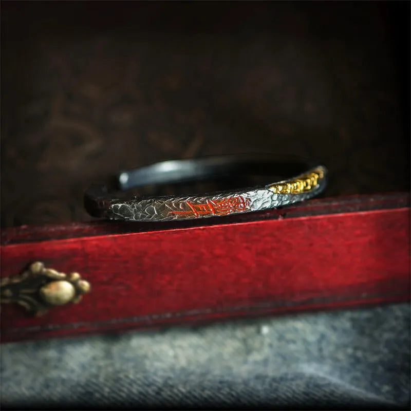 Taoist Silver Qiankun Circle & Beidou Seven Stars Bracelet