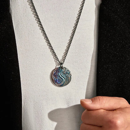 Taoist Tai Chi Yin Yang Bagua Circle Pendant